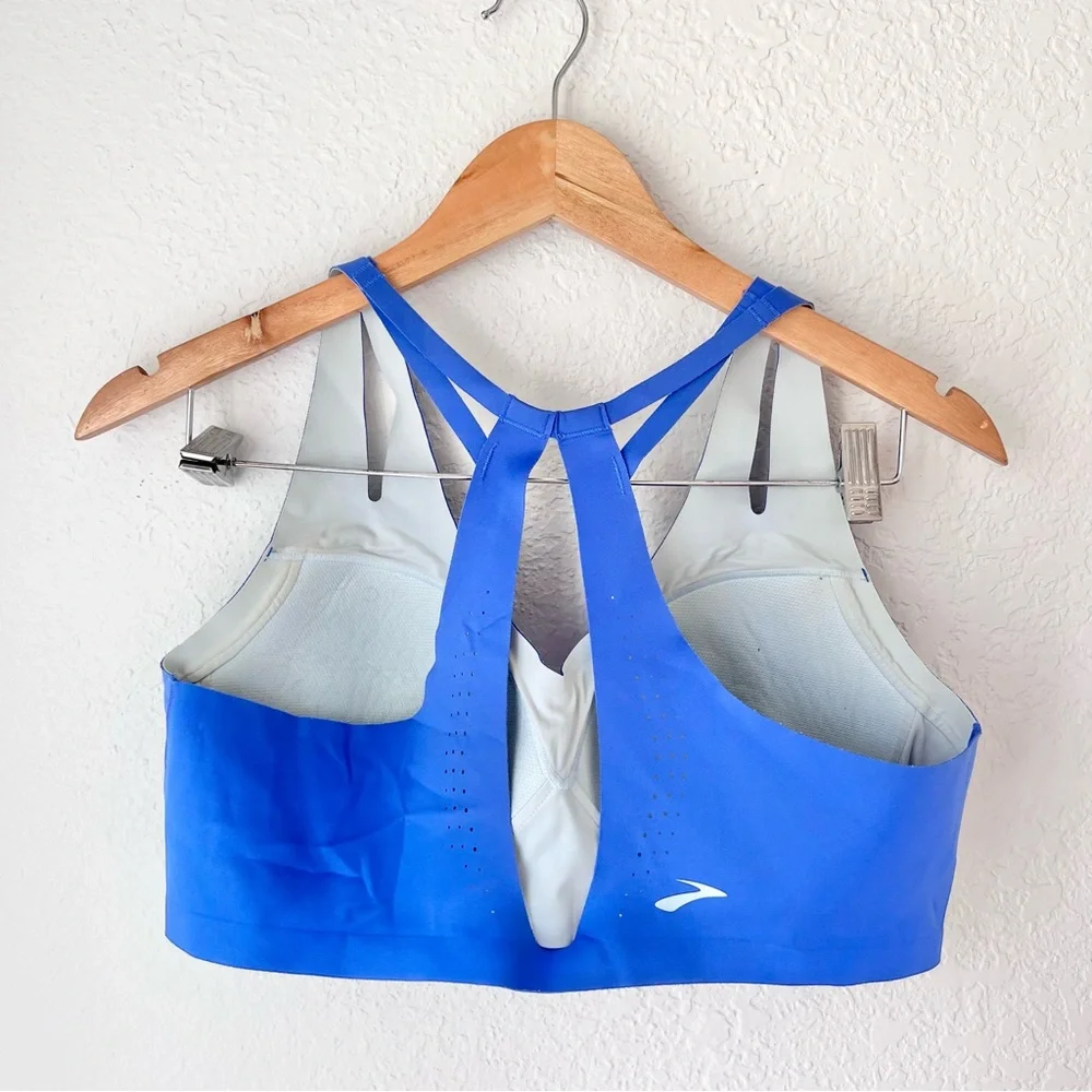 Brooks Blue Dare Strappy Run Bra Sz XL - Picture 4 of 4
